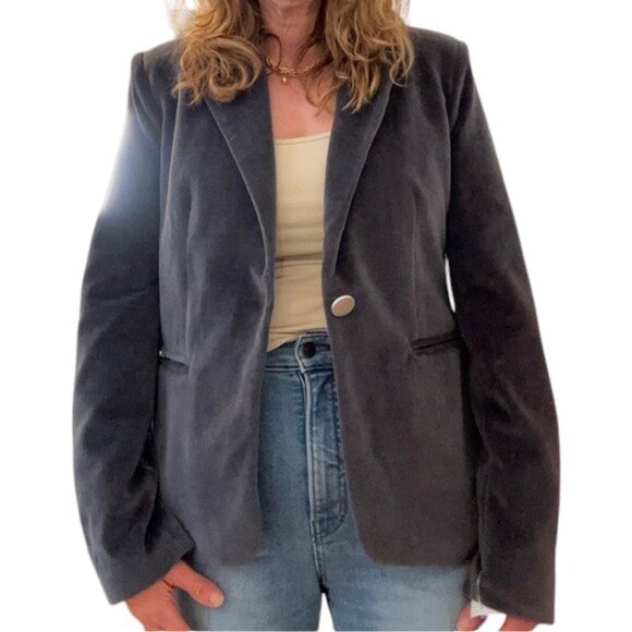 Hipchik Couture Rhinestone Dark Gray Skull Blazer –  Size 8 NWT - Picture 13 of 13